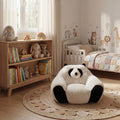 Panda-shaped beanbag chair, crafted from soft plush fabric, suitable for bedrooms, living rooms, and playrooms. Dimensions: 29.65 inches.