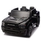 24V 160W Officially Licensed Dodge RAM 2500 Design 2-seater Kids Ride On Truck,W/ Remote Control,W/2WD&4-Wheel Suspension,Storage Space&High Door Design,Built-in Music&Bluetooth,USB/MP3 Port for 3-6