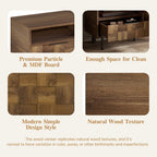 Mid Century TV Stand with 2 Drawers, Media Console Table for TVs up to 85'', Entertainment Center with Storage for Living room, Bedroom, Home Theatre