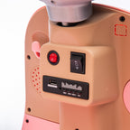 12V Two motors Kids Ride On Level Up Two-seater  Electric Motorcycle,Three-wheel Toy w/Music,Bluetooth,USB,Backseat flip adult seat,Portable Storage Hooks&Oversized  Trunk,LED Headlight  For Kids 3-6.