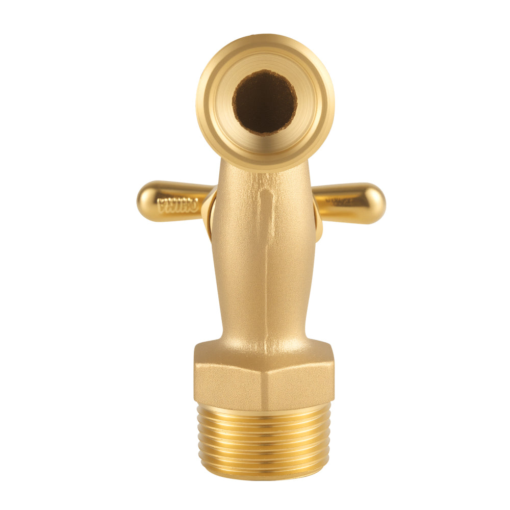Hose Bibb 3/4" MIP x 3/4" MHT Connection Brass Outdoor Water Faucet Spigot