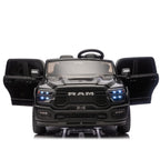 24V 160W Officially Licensed Dodge RAM 2500 Design 2-seater Kids Ride On Truck,W/ Remote Control,W/2WD&4-Wheel Suspension,Storage Space&High Door Design,Built-in Music&Bluetooth,USB/MP3 Port for 3-6