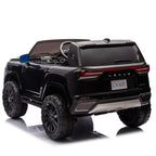 Licensed LEXUS LX600 24V Two-seater Kids Ride On Car W/Parents Control,Seat width 20 inches,2WD,Four-wheel suspension,Bluetooth,MP3,Music,Adjustable volume,Power display,Speeds 1.86-3.11MPH For Kids.