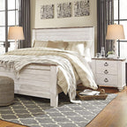 Touch Control Coastal Farmhouse Table Lamp Set of 2, 3-Way Dimmable Bedside Lamp with 2 USB Charging Ports, French Country Style Nightstand Lamp for Living Room, Bedroom - Washed White