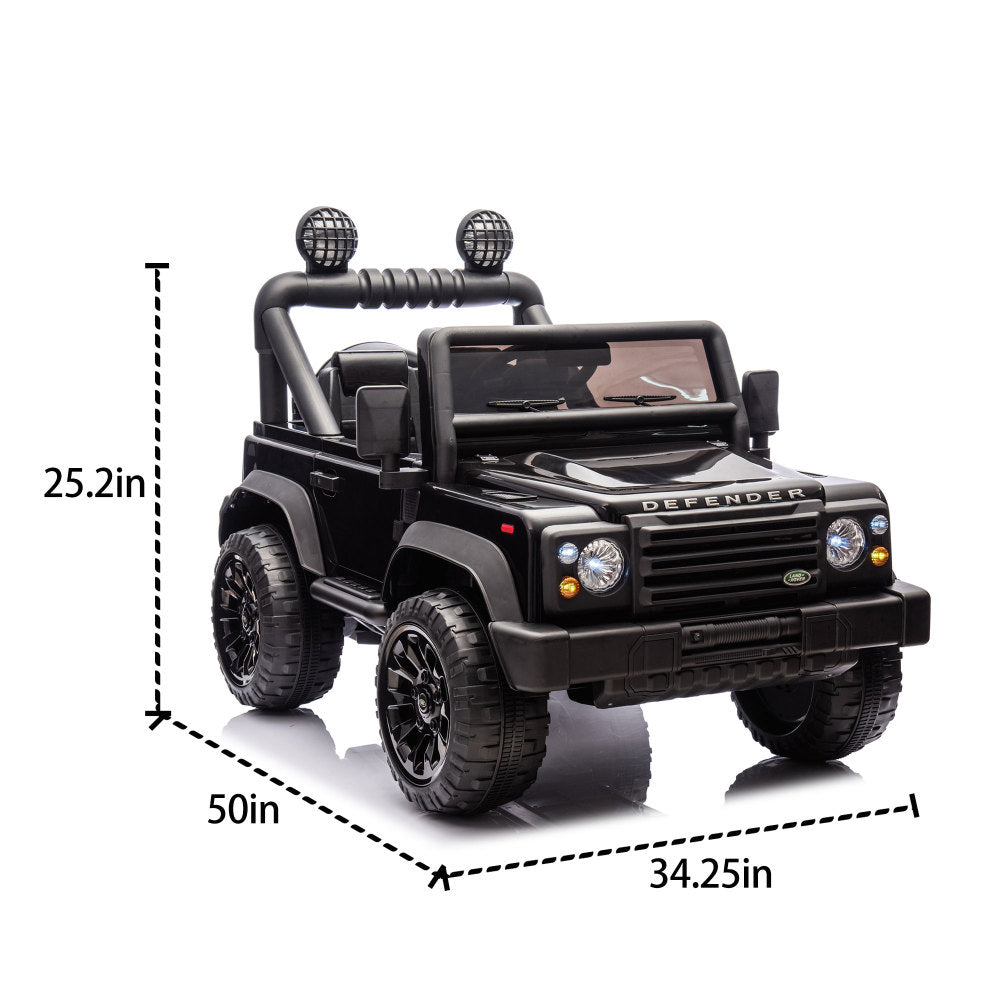 Licensed Land Rover Defender Volta 5008 24V Kids Ride On Car W/Parents Control,2wd,Four-wheel suspension,Bluetooth,MP3,Music,Adjustable volume,Power display,LED Lights,Speeds 1.86-3.11MPH for Kids 3-7