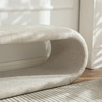 52.17"Wide Chenille Upholstered Bench for Bedroom End of Bed,Modern Shoe Bench for Entryway,equipped with an iron frame,Dining Room, Living Room,Bedroom,Wheat