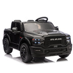 24V 160W Officially Licensed Dodge RAM 2500 Design 2-seater Kids Ride On Truck,W/ Remote Control,W/2WD&4-Wheel Suspension,Storage Space&High Door Design,Built-in Music&Bluetooth,USB/MP3 Port for 3-6