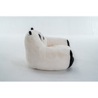 Panda-shaped beanbag chair, crafted from soft plush fabric, suitable for bedrooms, living rooms, and playrooms. Dimensions: 29.65 inches.