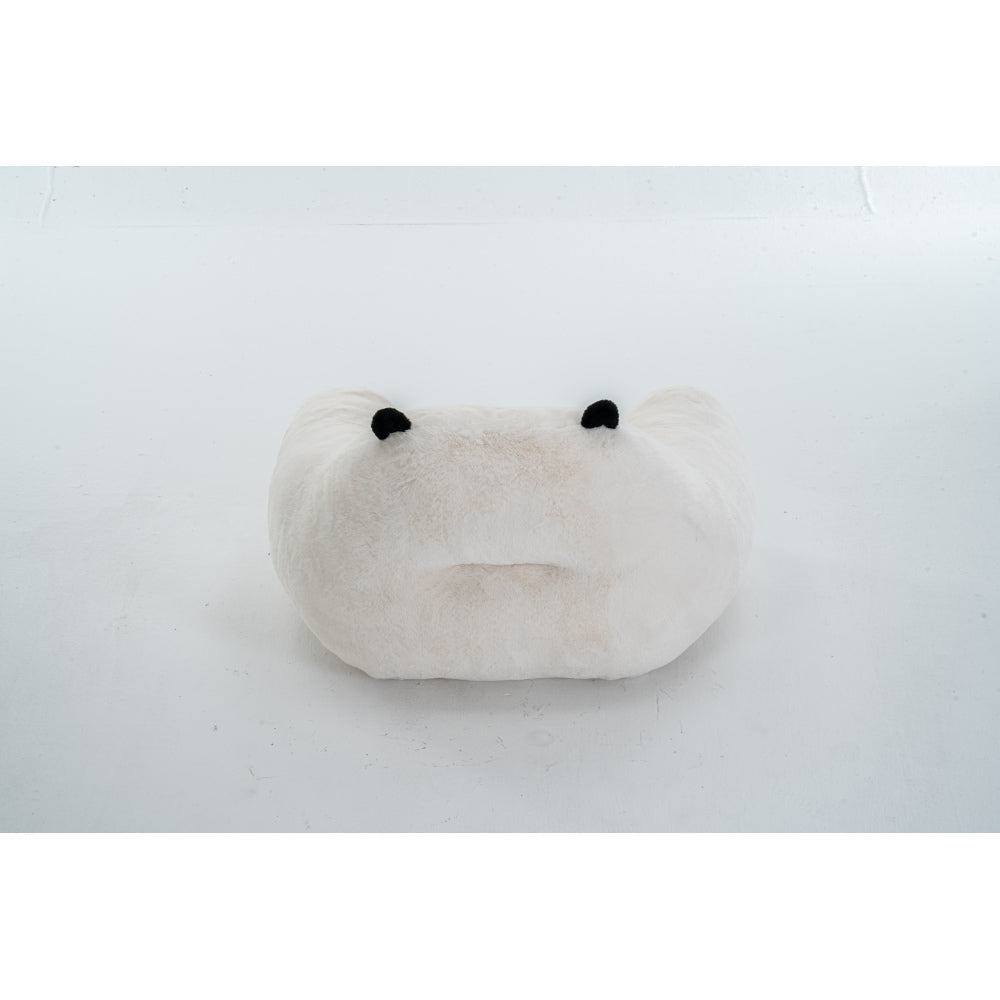 Panda-shaped beanbag chair, crafted from soft plush fabric, suitable for bedrooms, living rooms, and playrooms. Dimensions: 29.65 inches.