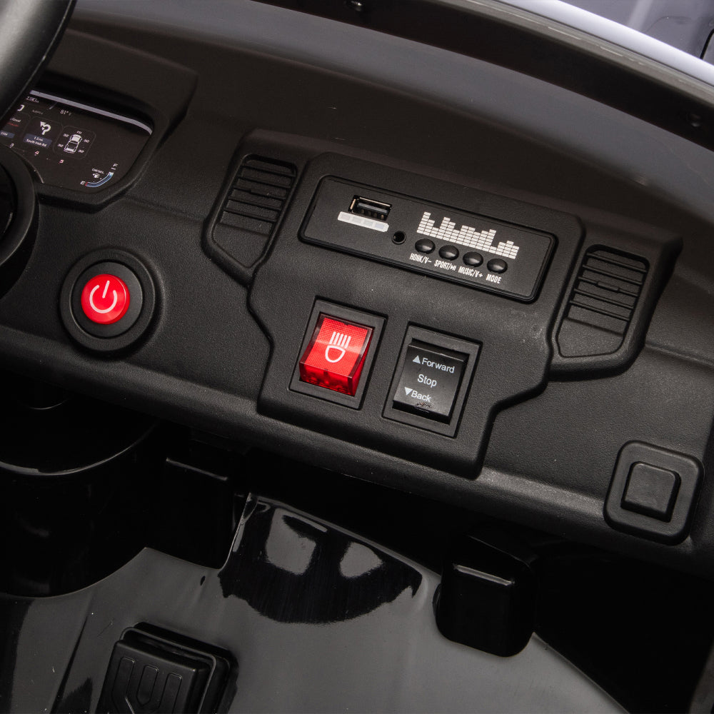 24V 160W Officially Licensed Dodge RAM 2500 Design 2-seater Kids Ride On Truck,W/ Remote Control,W/2WD&4-Wheel Suspension,Storage Space&High Door Design,Built-in Music&Bluetooth,USB/MP3 Port for 3-6