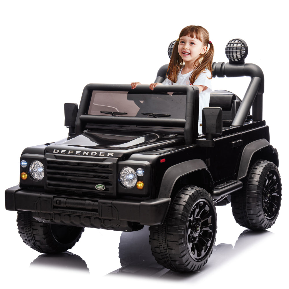 Licensed Land Rover Defender Volta 5008 24V Kids Ride On Car W/Parents Control,2wd,Four-wheel suspension,Bluetooth,MP3,Music,Adjustable volume,Power display,LED Lights,Speeds 1.86-3.11MPH for Kids 3-7