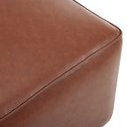 Upholstered Square PU Leather Ottoman,Brown (old sku N757P180768O)