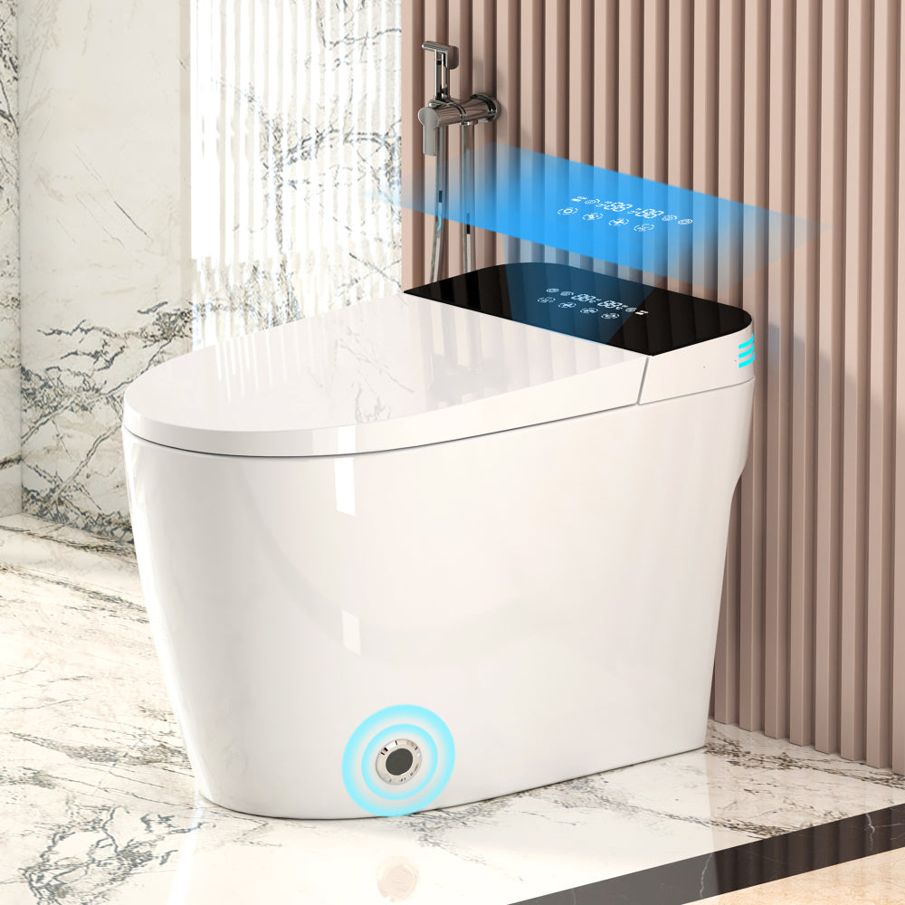 Smart Toilets with Heated Bidet Seat.Portable toilet with bidet built.Intelligent Toilet Auto Open/Close Seat. Bidet toilet with Dryer and Warm Water