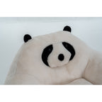 Panda-shaped beanbag chair, crafted from soft plush fabric, suitable for bedrooms, living rooms, and playrooms. Dimensions: 29.65 inches.