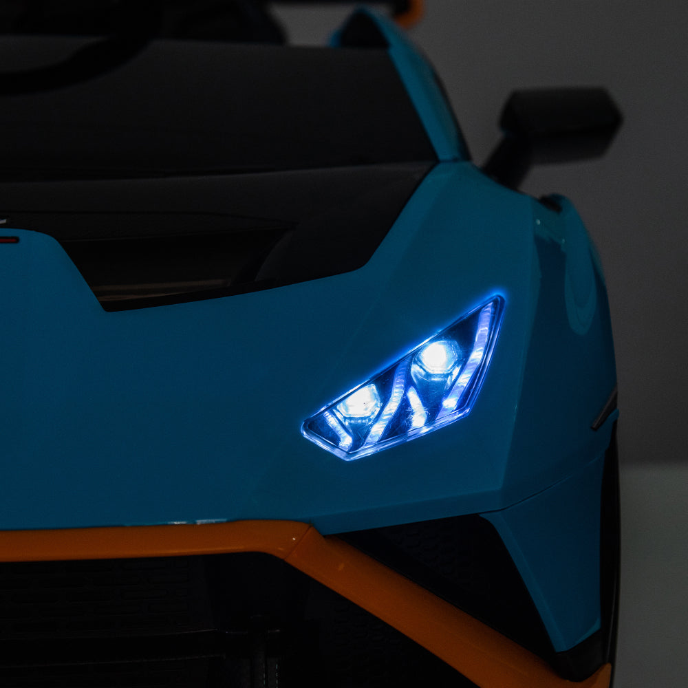 Lamborghini Huracan Sto 24V Kids Electric Ride-On Drift Car: Speeds 1.86-5.59 MPH, Ages 3-6, Foam Front Wheels, 360° Spin, LED Lights, Dynamic Music, Early Learning, USB Port, Drift Feature