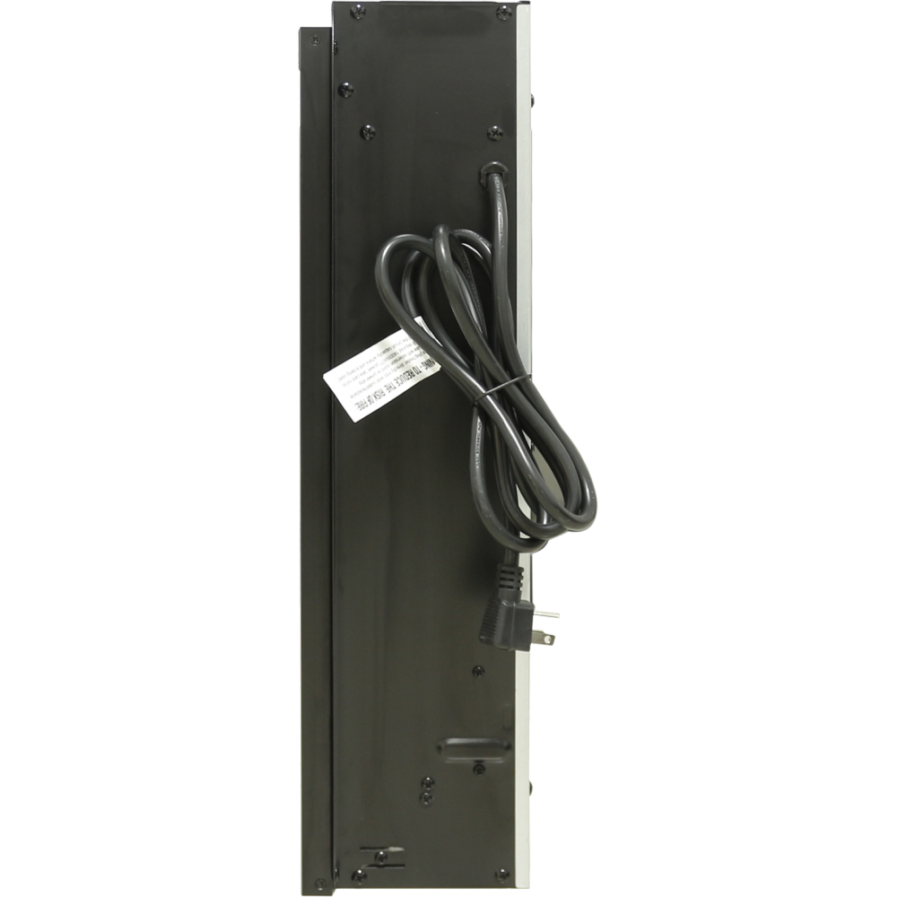 23 inch electric fireplace insert, ultra thin heater with log set & realistic flame, remote control with timer, overheating protection