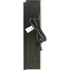 23 inch electric fireplace insert, ultra thin heater with log set & realistic flame, remote control with timer, overheating protection