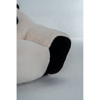 Panda-shaped beanbag chair, crafted from soft plush fabric, suitable for bedrooms, living rooms, and playrooms. Dimensions: 29.65 inches.