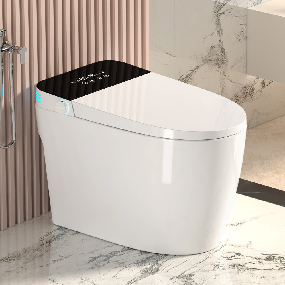 Smart Toilets with Heated Bidet Seat.Portable toilet with bidet built.Intelligent Toilet Auto Open/Close Seat. Bidet toilet with Dryer and Warm Water