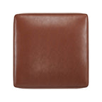 Upholstered Square PU Leather Ottoman,Brown (old sku N757P180768O)